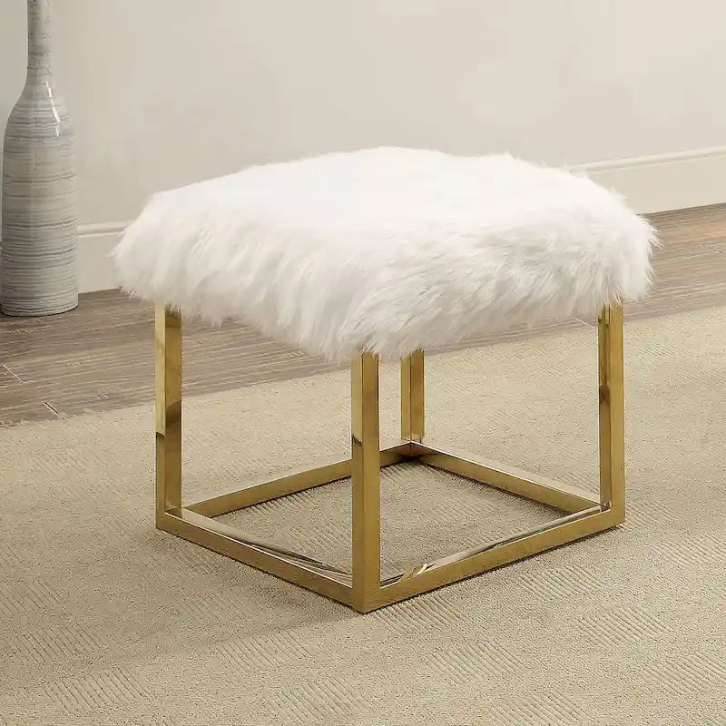 Tula Contemporary 21-inch Metal Entryway Bench by Furniture of America