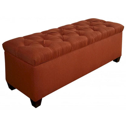 The Sole Secret Shoe Storage Bench - Candice Pumpkin