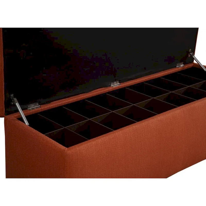 The Sole Secret Shoe Storage Bench - Candice Pumpkin