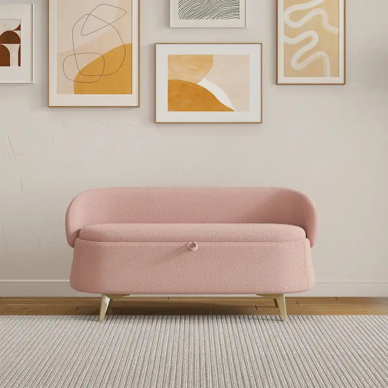 Teddy Fleece Storage Bed Bench