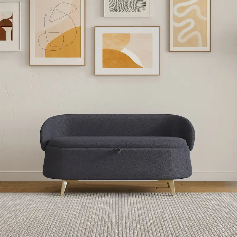 Teddy Fleece Storage Bed Bench