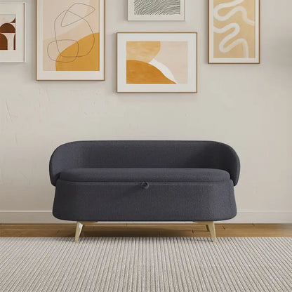 Teddy Fleece Storage Bed Bench