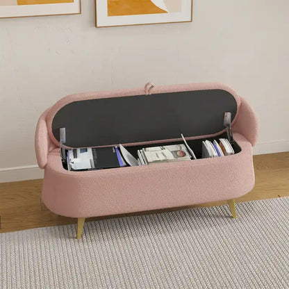 Teddy Fleece Storage Bed Bench