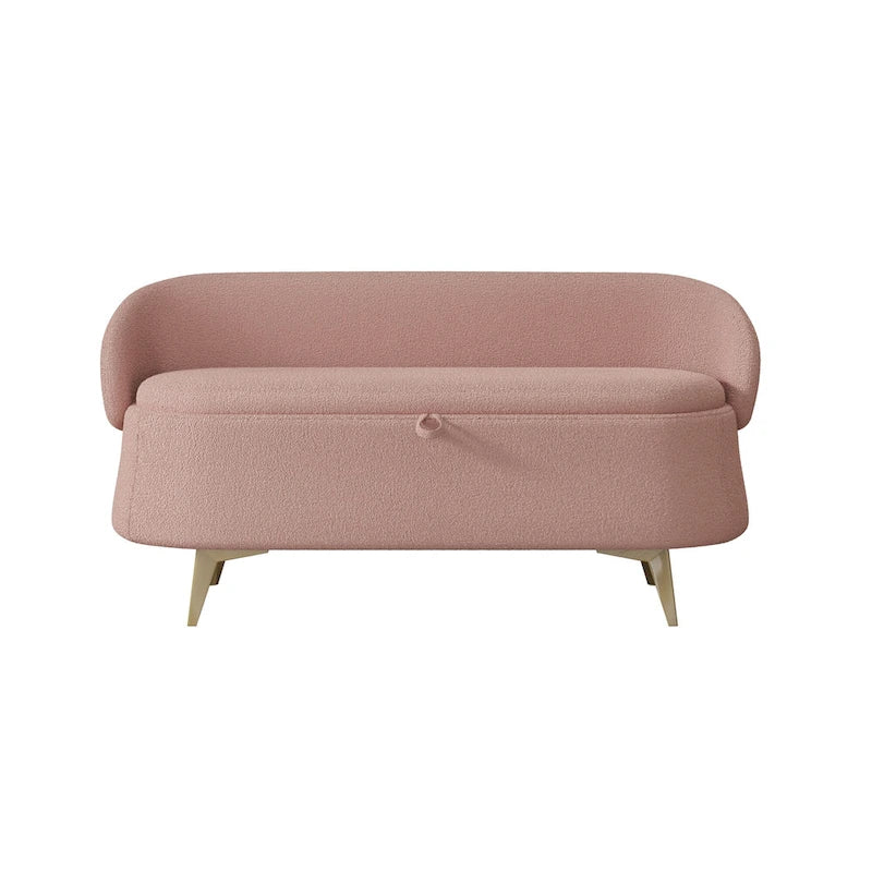 Teddy Fleece Storage Bed Bench