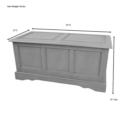 Antique Black Devonshire Blanket Chest