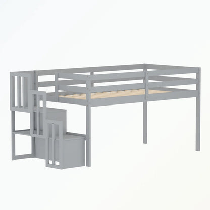 Loft bed with staircase,twin size