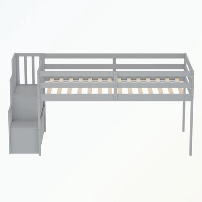 Loft bed with staircase,twin size