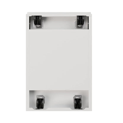 Hirsh 20 D Mobile Pedestal Box File Cabinet with Seat Cushion,White