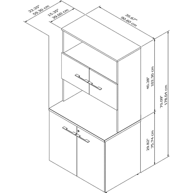 Office 500 Tall Storage Cabinet with Doors by Bush Business Furniture