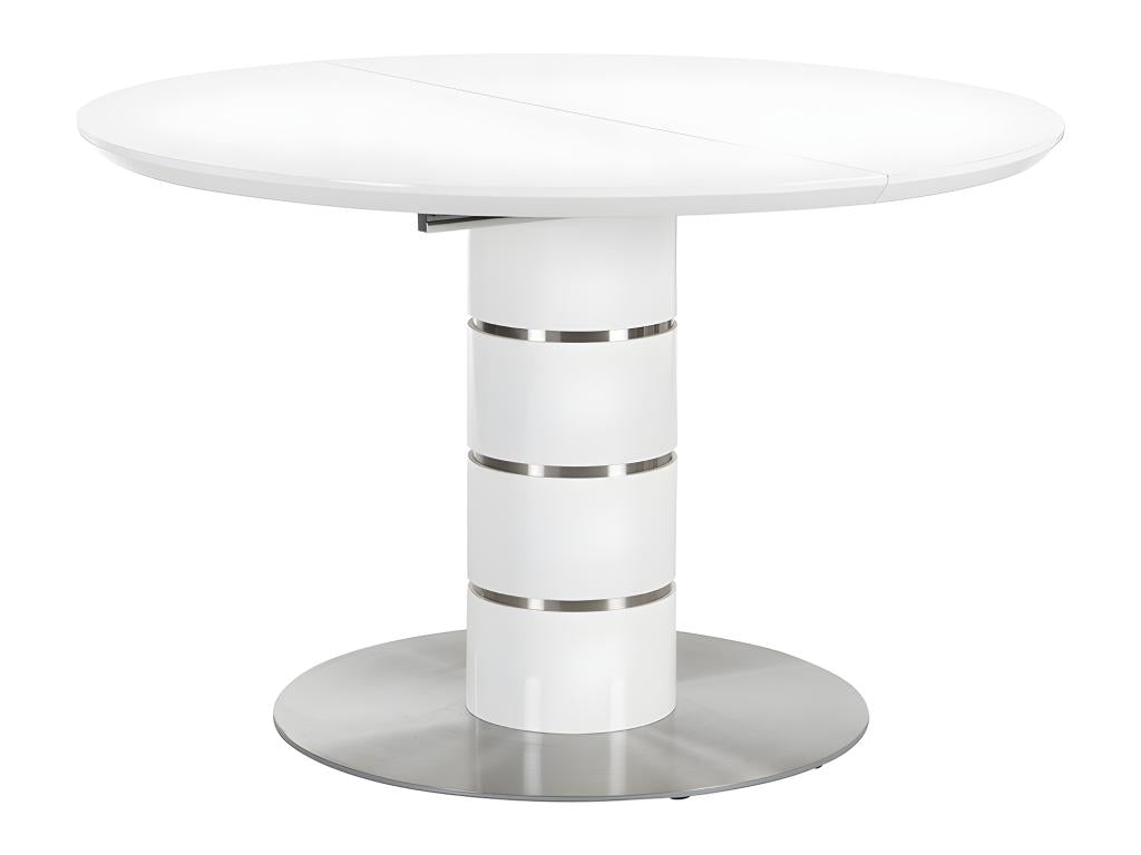 White Metal Dining Table