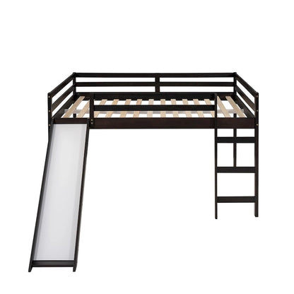 Merax Full Loft Bed with Slide
