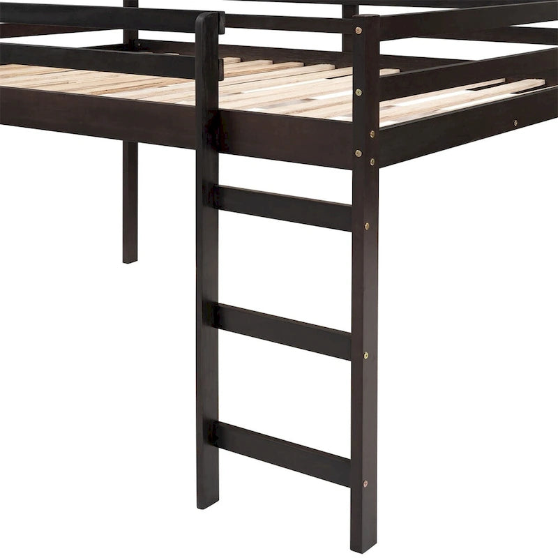Merax Full Loft Bed with Slide