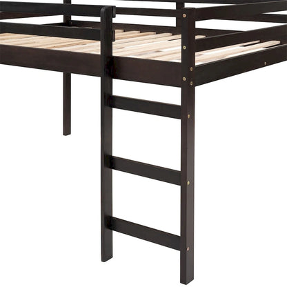 Merax Full Loft Bed with Slide