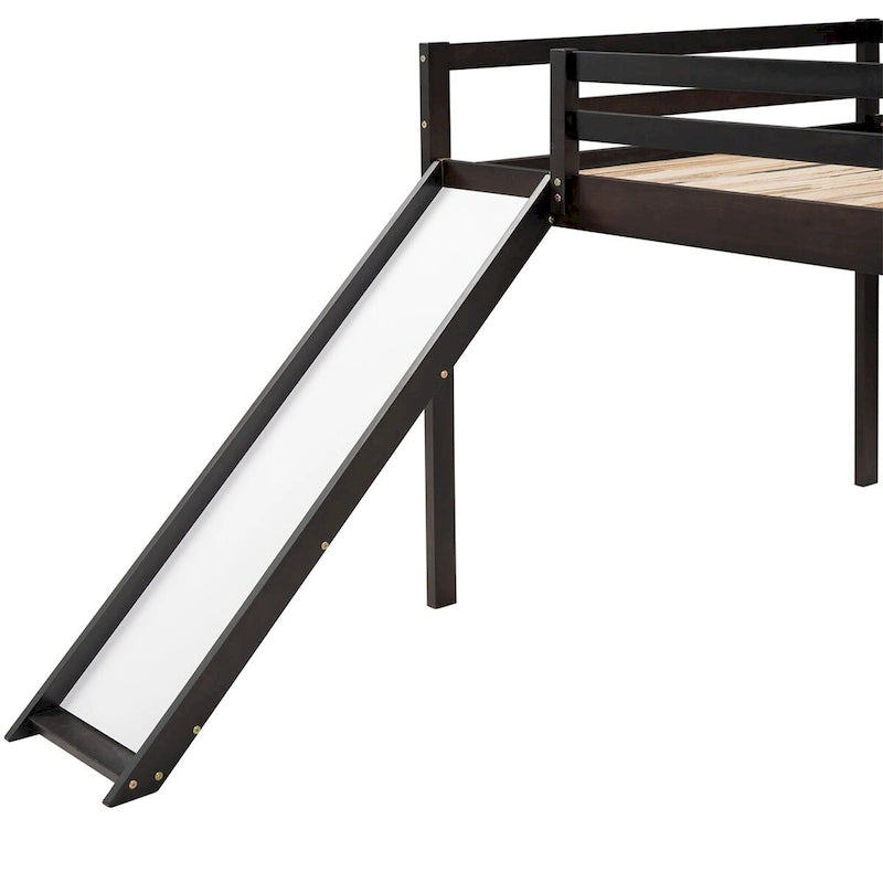 Merax Full Loft Bed with Slide