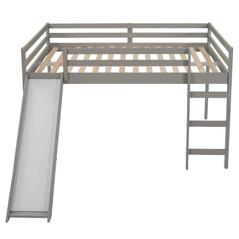 Merax Full Loft Bed with Slide