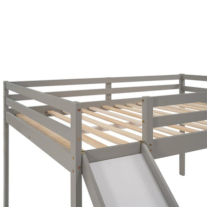 Merax Full Loft Bed with Slide