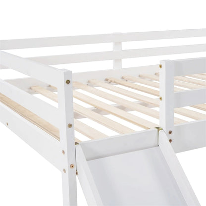 Merax Full Loft Bed with Slide