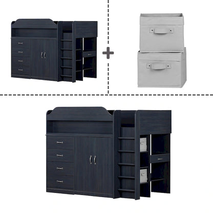 South Shore Ulysses Loft Bed with Desk