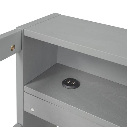 Merax Twin XL Wood Daybed with 2 Trundles, 3 Storage Cubbies, 1 Light for Free and USB Charging Design