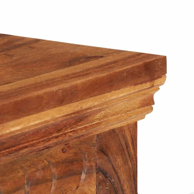 vidaXL Sideboard 24.8x11.8x29.5 Solid Acacia Wood