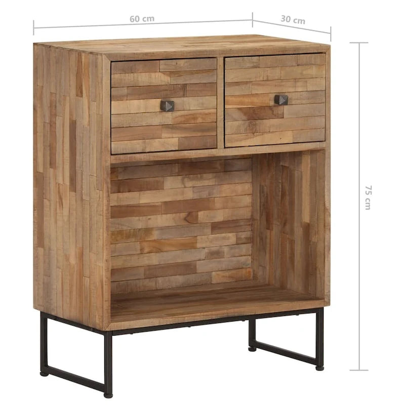 vidaXL Sideboard Reclaimed Teak Wood 23.6x11.8x29.5