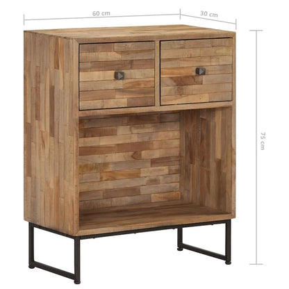 vidaXL Sideboard Reclaimed Teak Wood 23.6x11.8x29.5