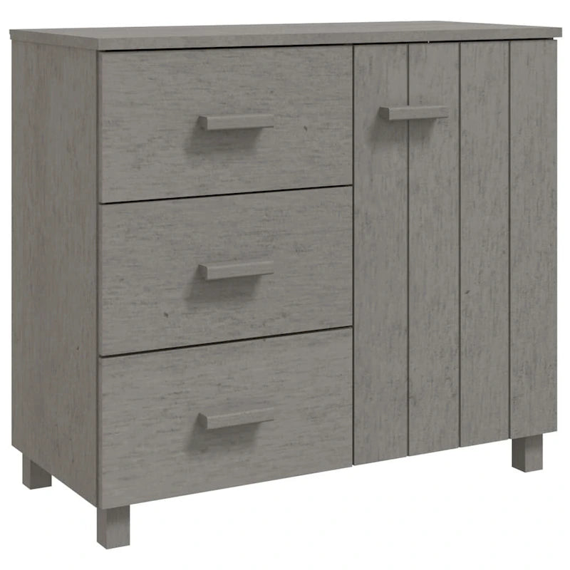 vidaXL Sideboard Buffet Cabinet with Storage for Kitchen HAMAR Solid Pinewood - 35.4x15.7x31.5