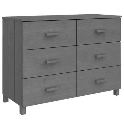 vidaXL Sideboard Buffet Console Cabinet with Storage HAMAR Solid Wood Pine - 44.5x15.7x31.5