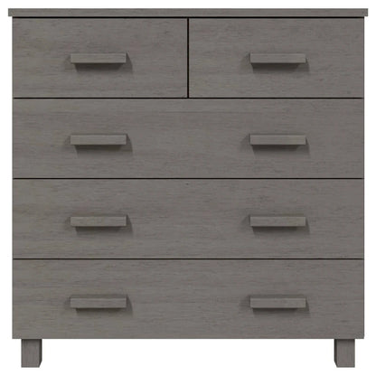 vidaXL Sideboard Bar Buffet Console Cabinet with Drawers HAMAR Solid Wood Pine - 31.1x15.7x31.5