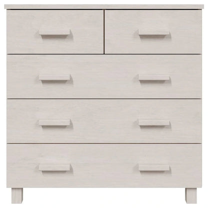 vidaXL Sideboard Bar Buffet Console Cabinet with Drawers HAMAR Solid Wood Pine - 31.1x15.7x31.5