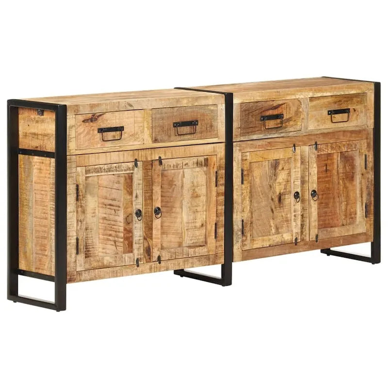 vidaXL Sideboard 67.7x13.8x31.5 Solid Mango Wood