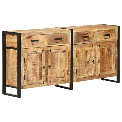 vidaXL Sideboard 67.7x13.8x31.5 Solid Mango Wood