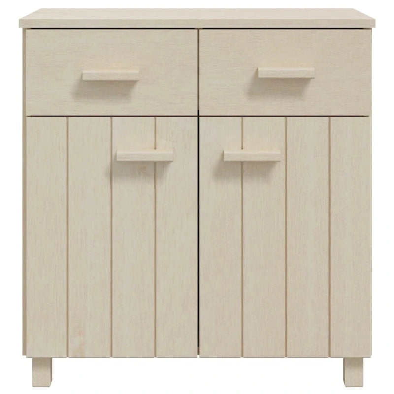 vidaXL Sideboard Buffet Console Cabinet with Storage HAMAR Solid Wood Pine - 31.1x15.7x31.5