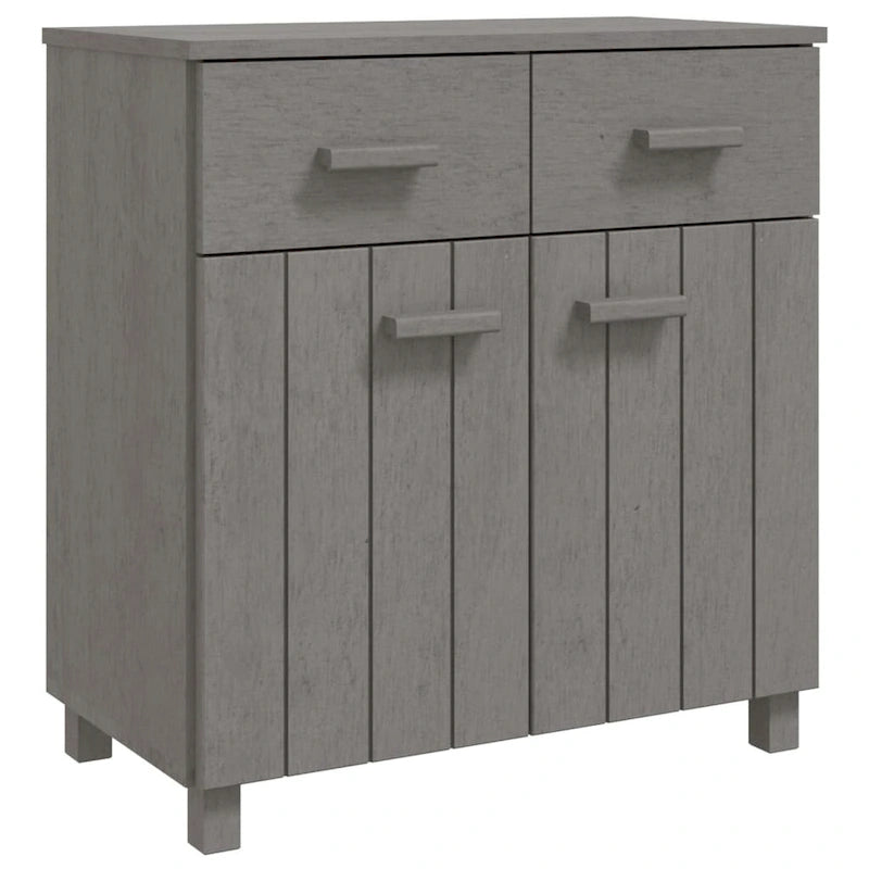 vidaXL Sideboard Buffet Console Cabinet with Storage HAMAR Solid Wood Pine - 31.1x15.7x31.5