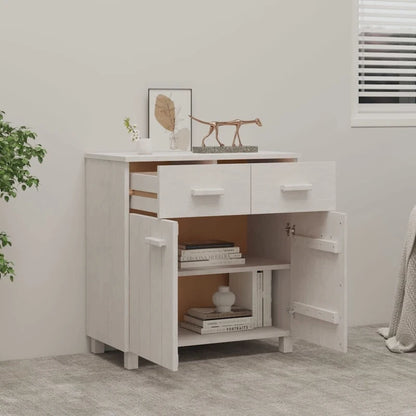 vidaXL Sideboard Buffet Console Cabinet with Storage HAMAR Solid Wood Pine - 31.1x15.7x31.5