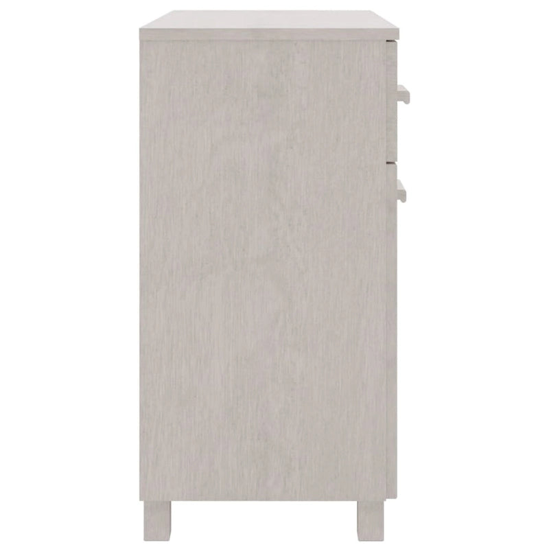 vidaXL Sideboard Buffet Console Cabinet with Storage HAMAR Solid Wood Pine - 31.1x15.7x31.5