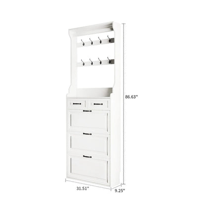 Minimalist Design Multifunctional Tall Shoe Storage Cabinet