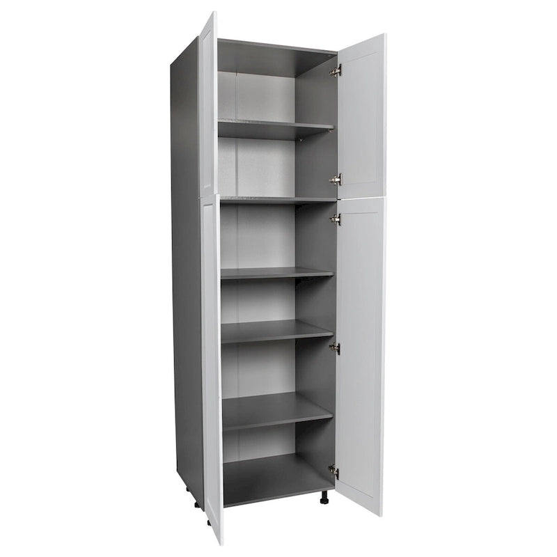 24 x 90 Utility Cabinet-Four Door-Grey - 24 x 90 x 23 3/8