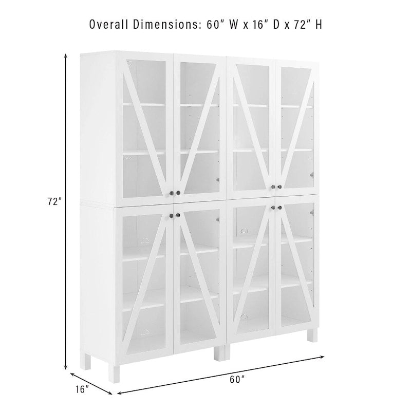 Crosley Cassai 2Pc Storage Pantry Set