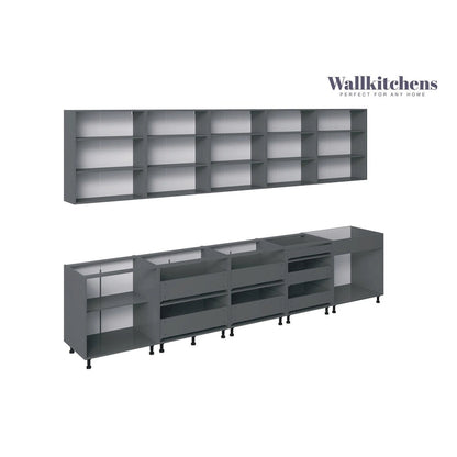 Kitchen Signature Collection Black Color Base Size 13Ft Wide - 153x24