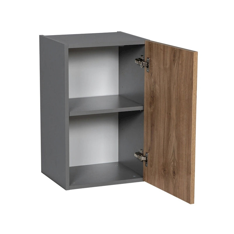 9 x 24 Wall Cabinet-Single Door-Grey - 9 x 24 x 12