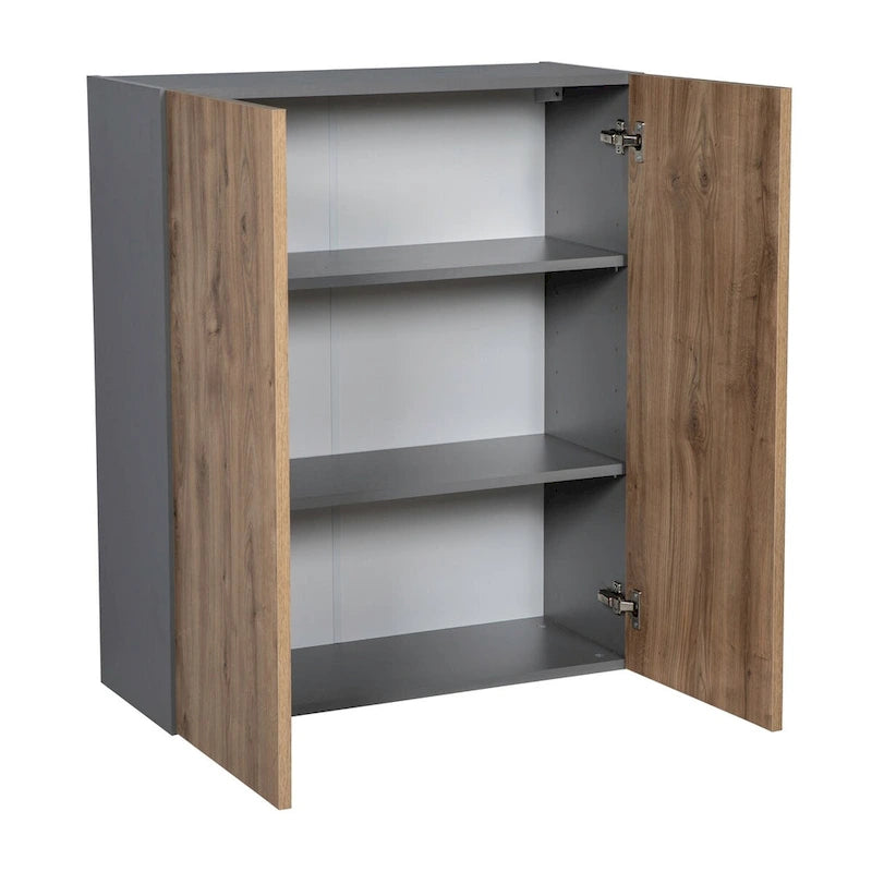 33 x 36 Wall Cabinet-Double Door-Grey - 33 x 36 x 12