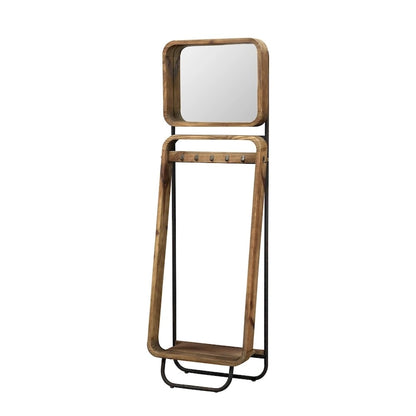 Arya Industrial Wood/ Metal Industrial Hall Tree