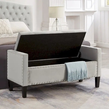 Tufted Button Storage Ottoman Bench - 48L x 18.5W x 22 H