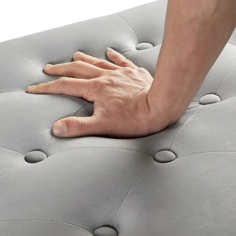 Tufted Button Storage Ottoman Bench - 48L x 18.5W x 22 H