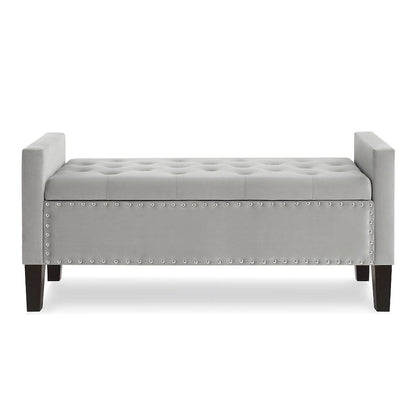 Tufted Button Storage Ottoman Bench - 48L x 18.5W x 22 H