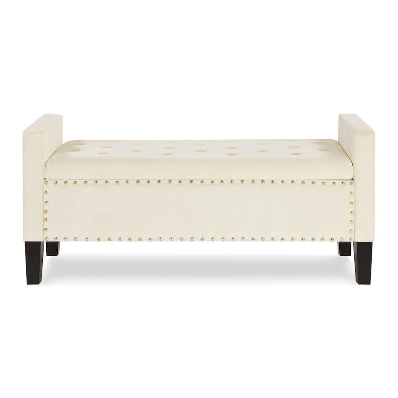 Tufted Button Storage Ottoman Bench - 48L x 18.5W x 22 H