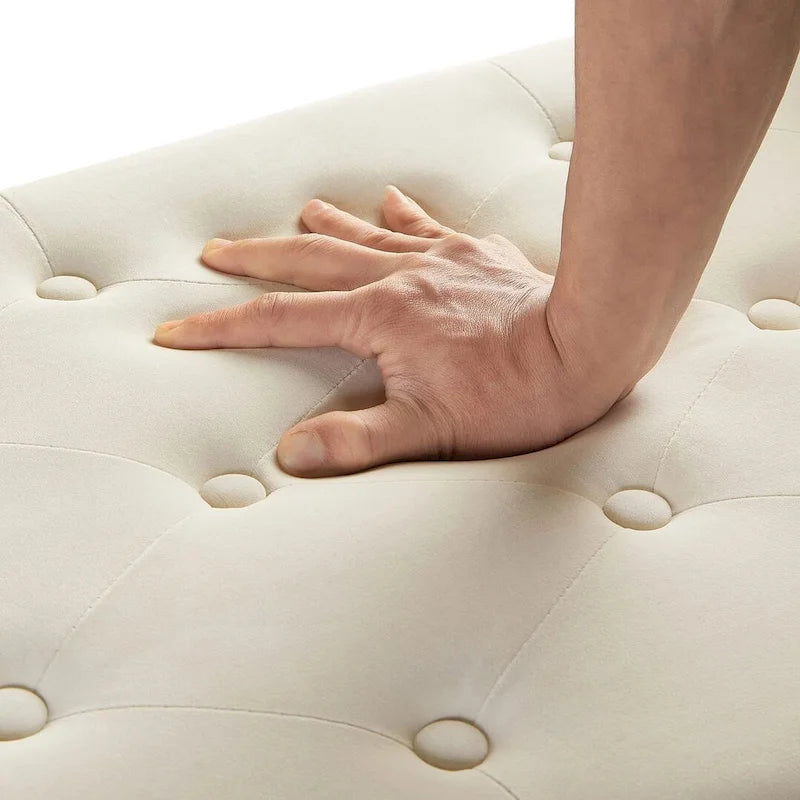 Tufted Button Storage Ottoman Bench - 48L x 18.5W x 22 H