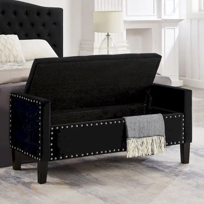 Tufted Button Storage Ottoman Bench - 48L x 18.5W x 22 H
