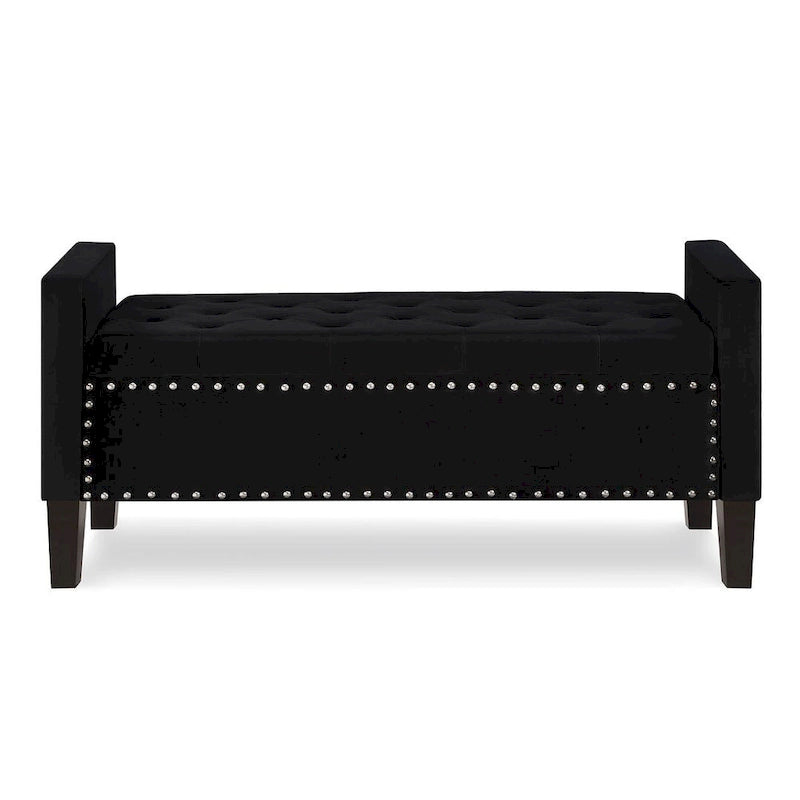 Tufted Button Storage Ottoman Bench - 48L x 18.5W x 22 H